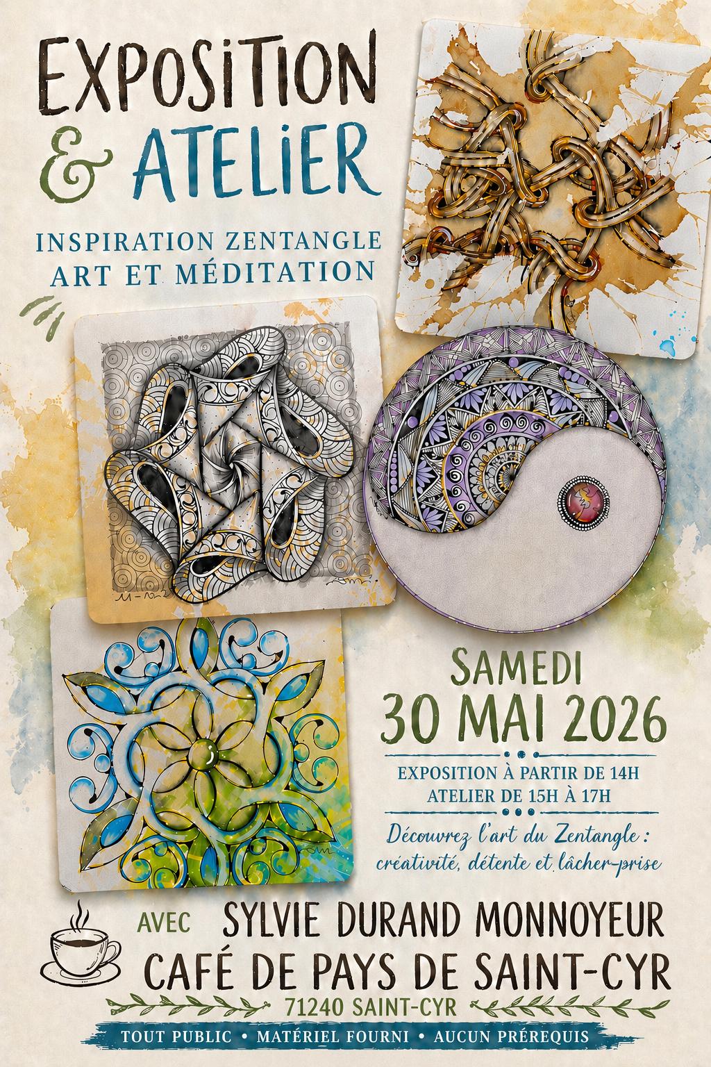 Exposition et Atelier : l'Art du Zentangle