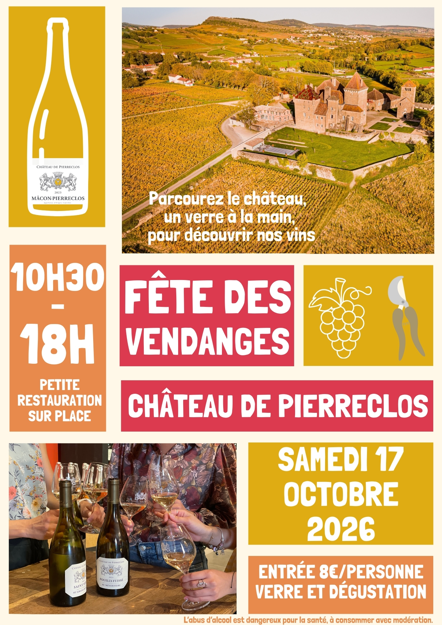 Fête des vendanges au Château de Pierreclos
