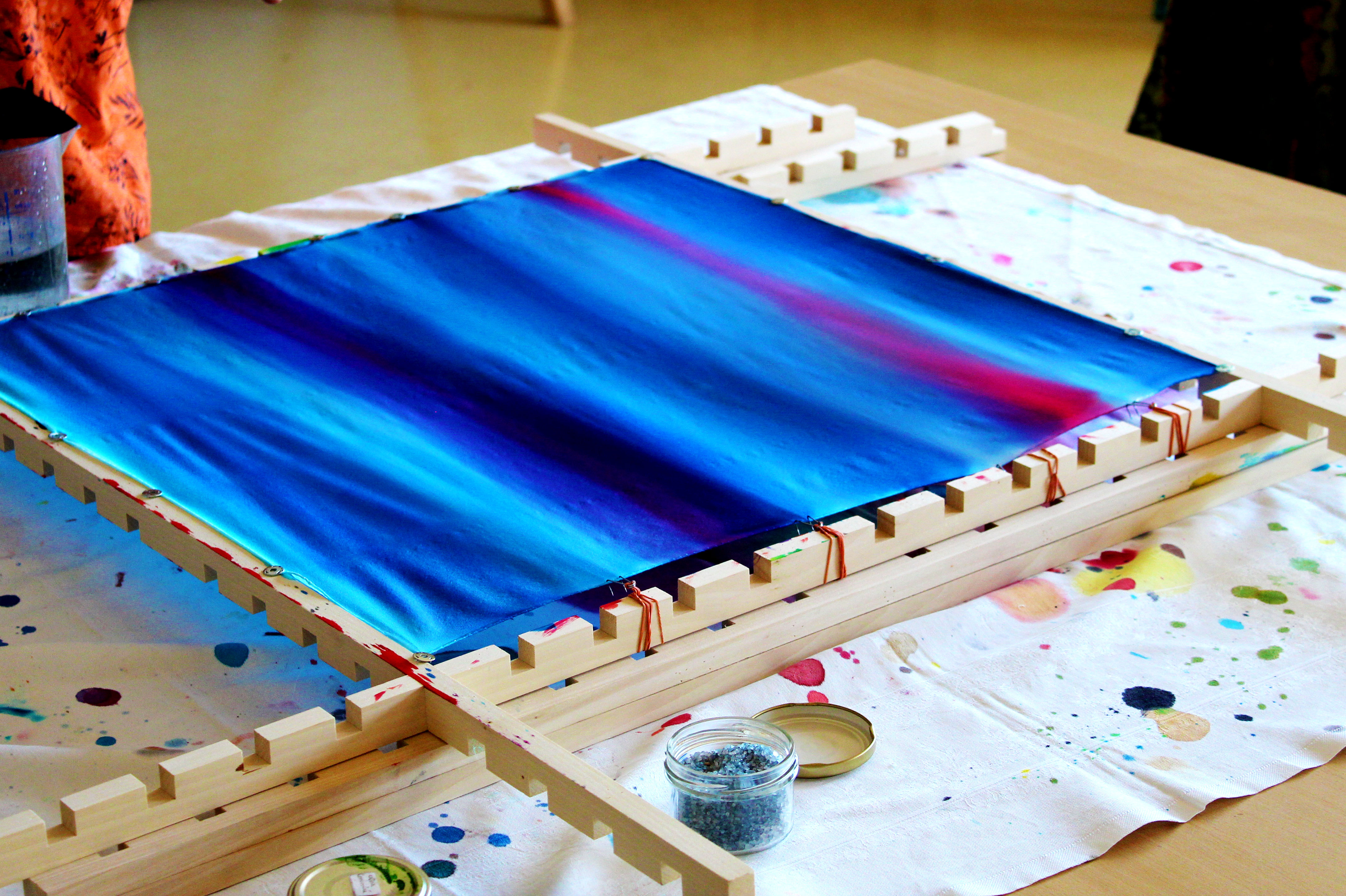 peinture sur soie