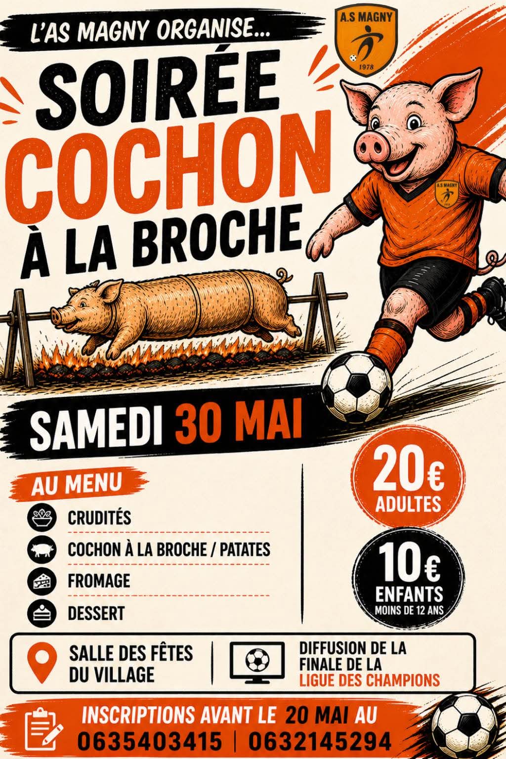 Soirée cochon à la broche