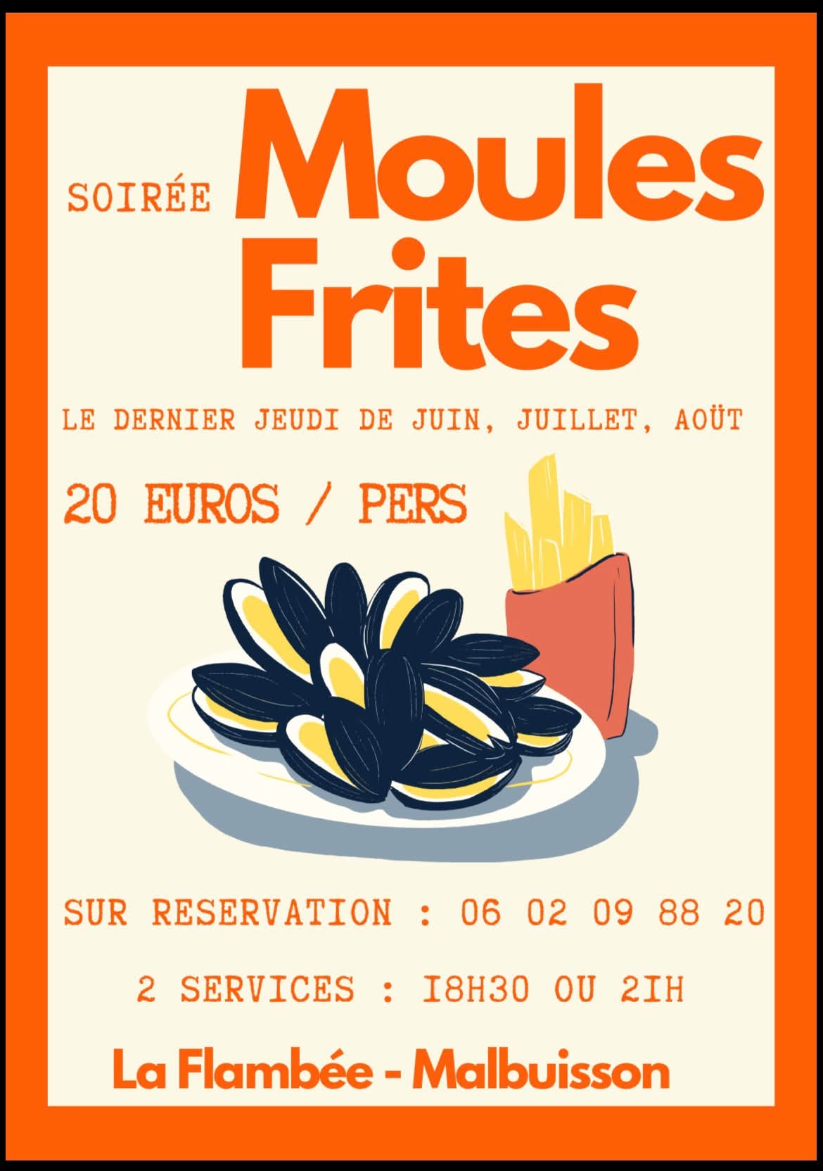 Soirée Moules Frites
