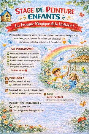 stage de peinture enfant