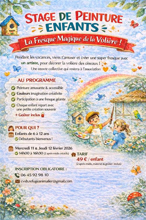 stage de peinture enfant