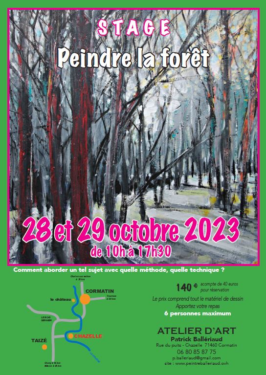 stage peinture foret