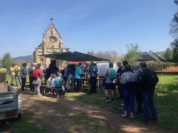 stand ravitaillement Ronde des châteaux 2019 