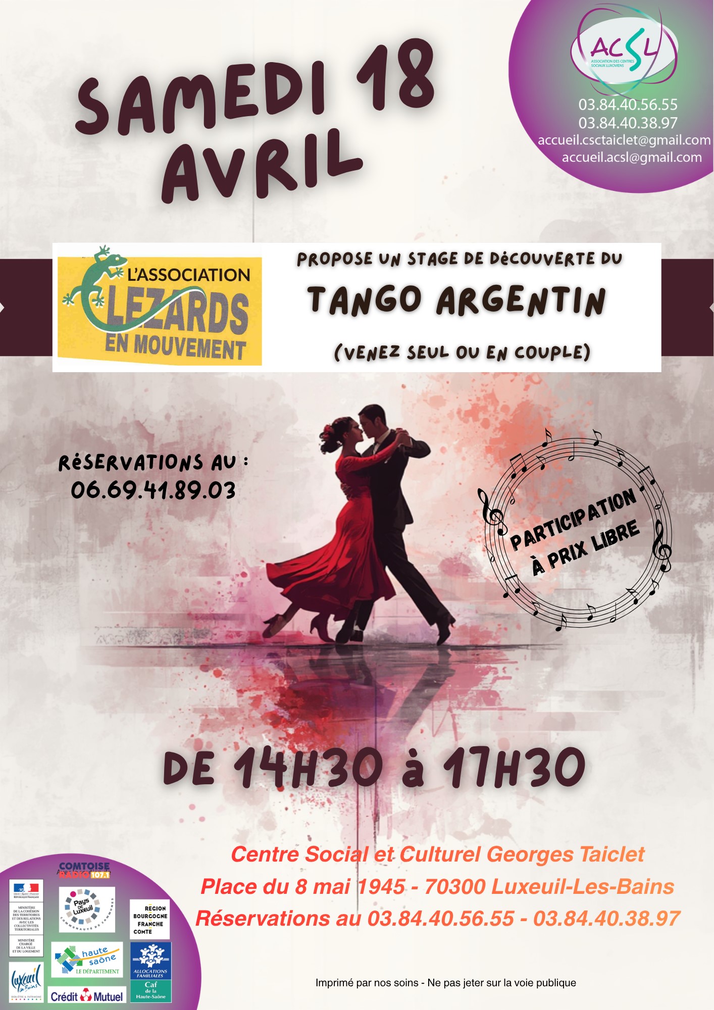 Stage de découverte du Tango Argentin