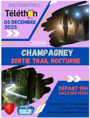 Sortie nocturne Téléthon du Run'In Champagney