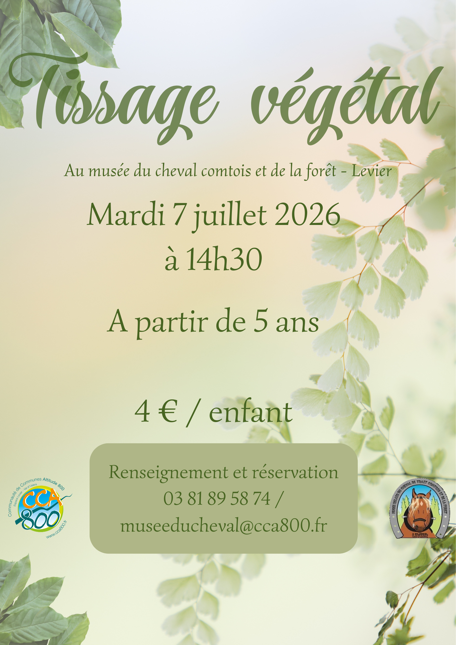 Atelier enfant - Tissage végétal