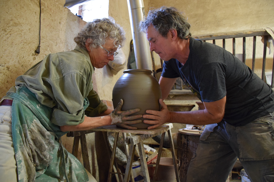 Dauphine Scalbert à son atelier