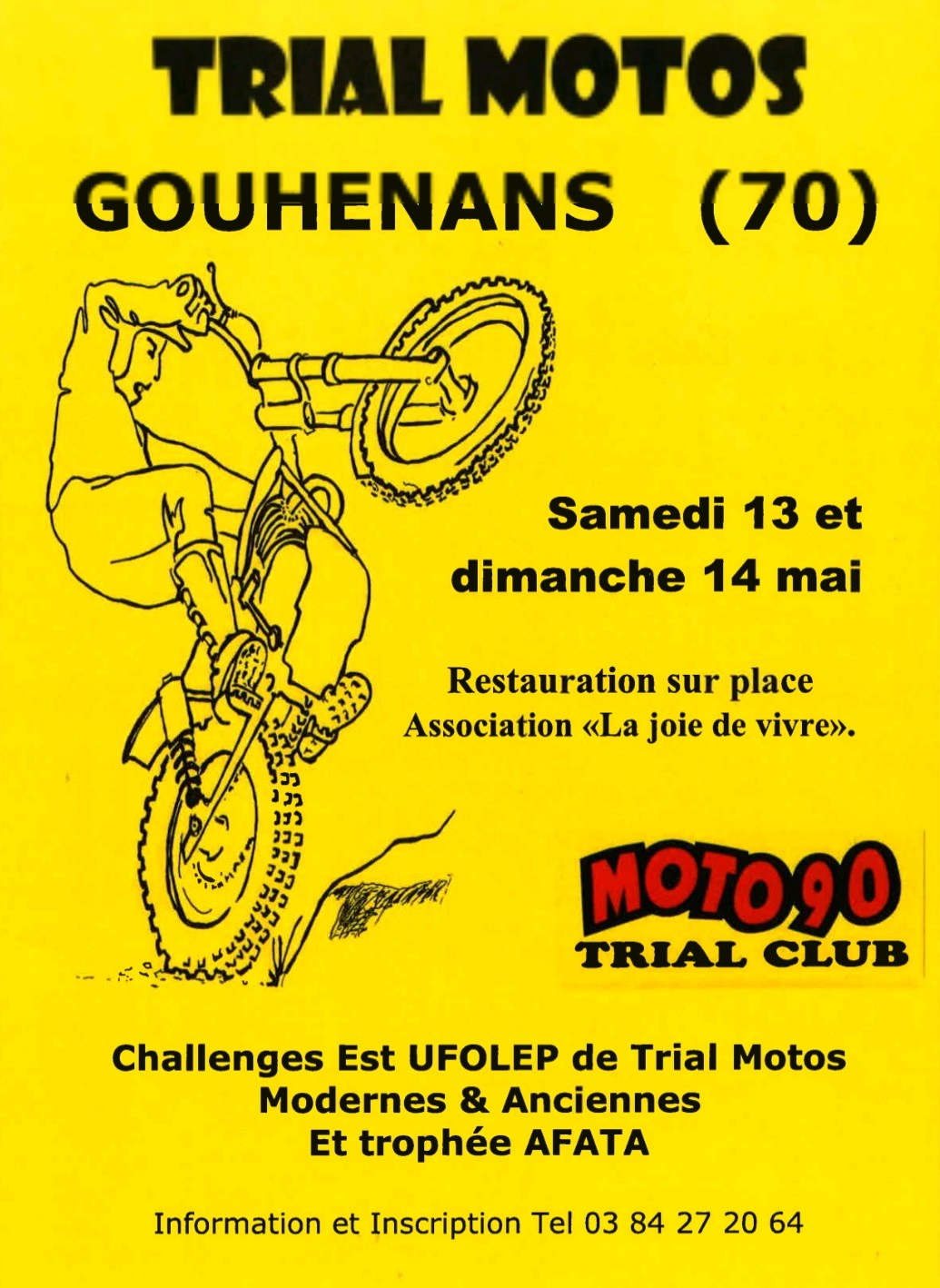 trail moto gouhenans 13 et 14 mai