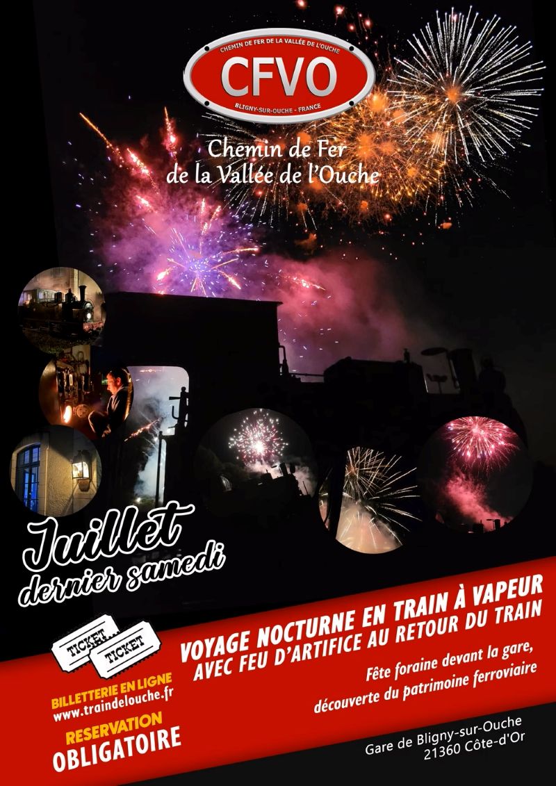 Voyage nocturne en train- Bligny sur Ouche