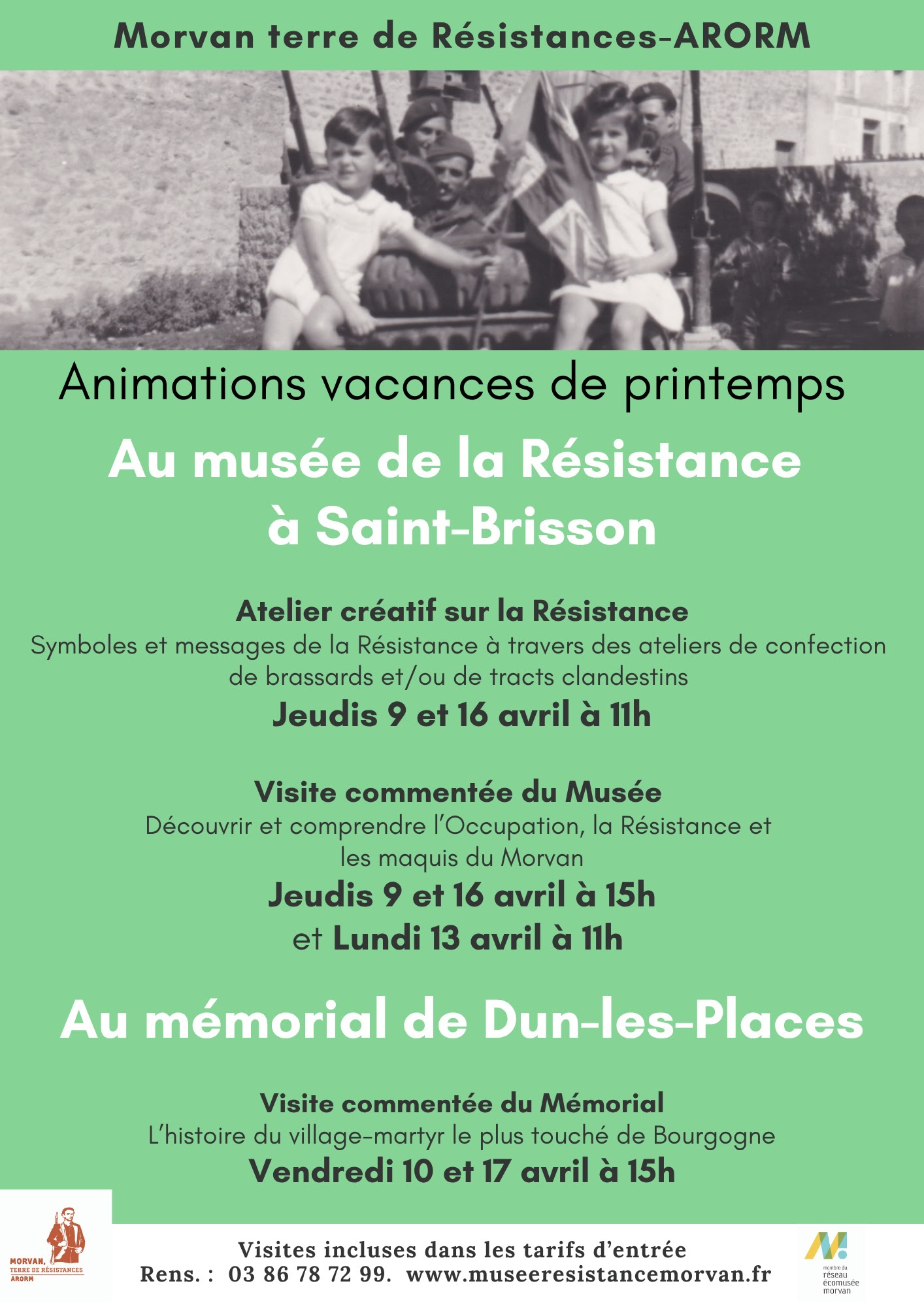 Visite commentée du Mémorial de Dun-les-Places
