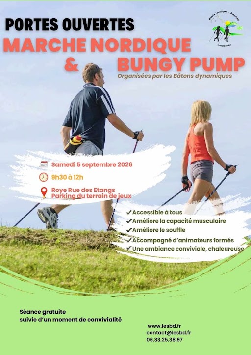 Portes ouvertes marhce nordique et bungy pump