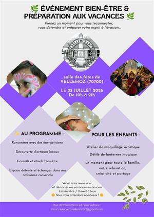 Bien-être et vacances à Vellemoz