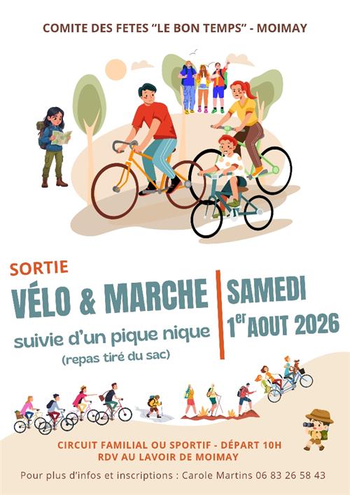 Sortie v&eacute;lo et marche 