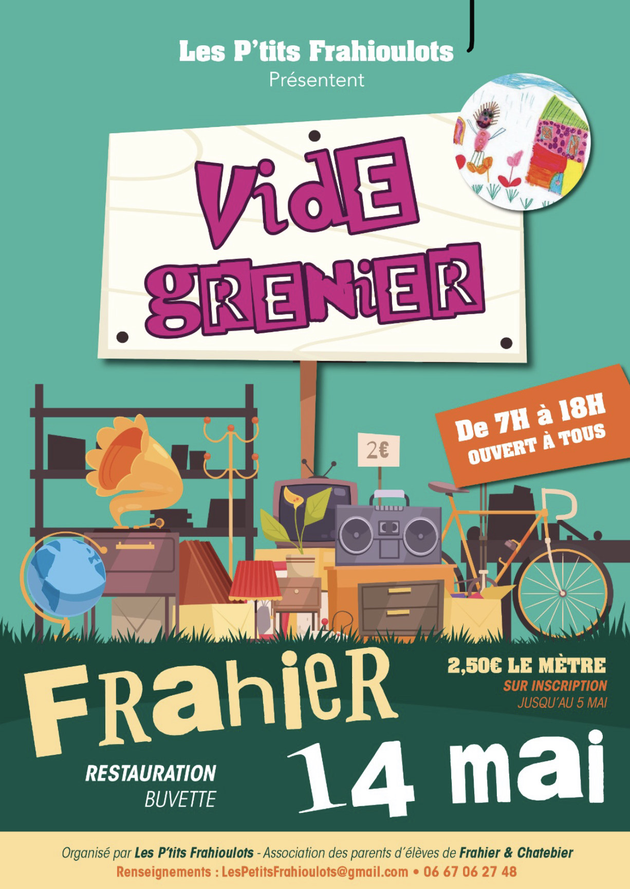 vide grenier frahier 14 mai 2023