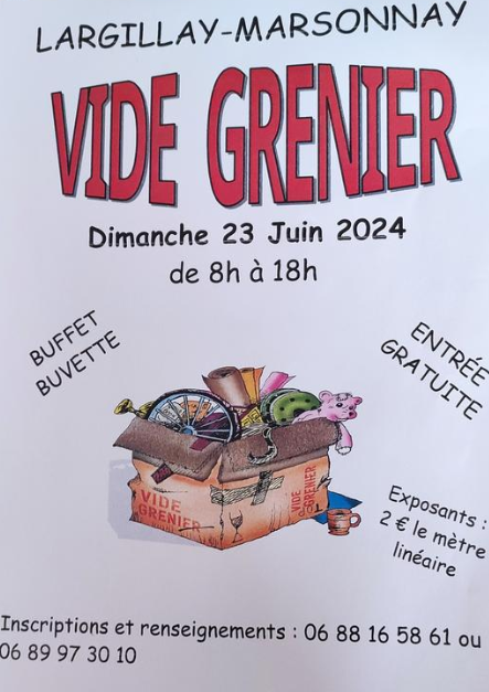 vide grenier largillay