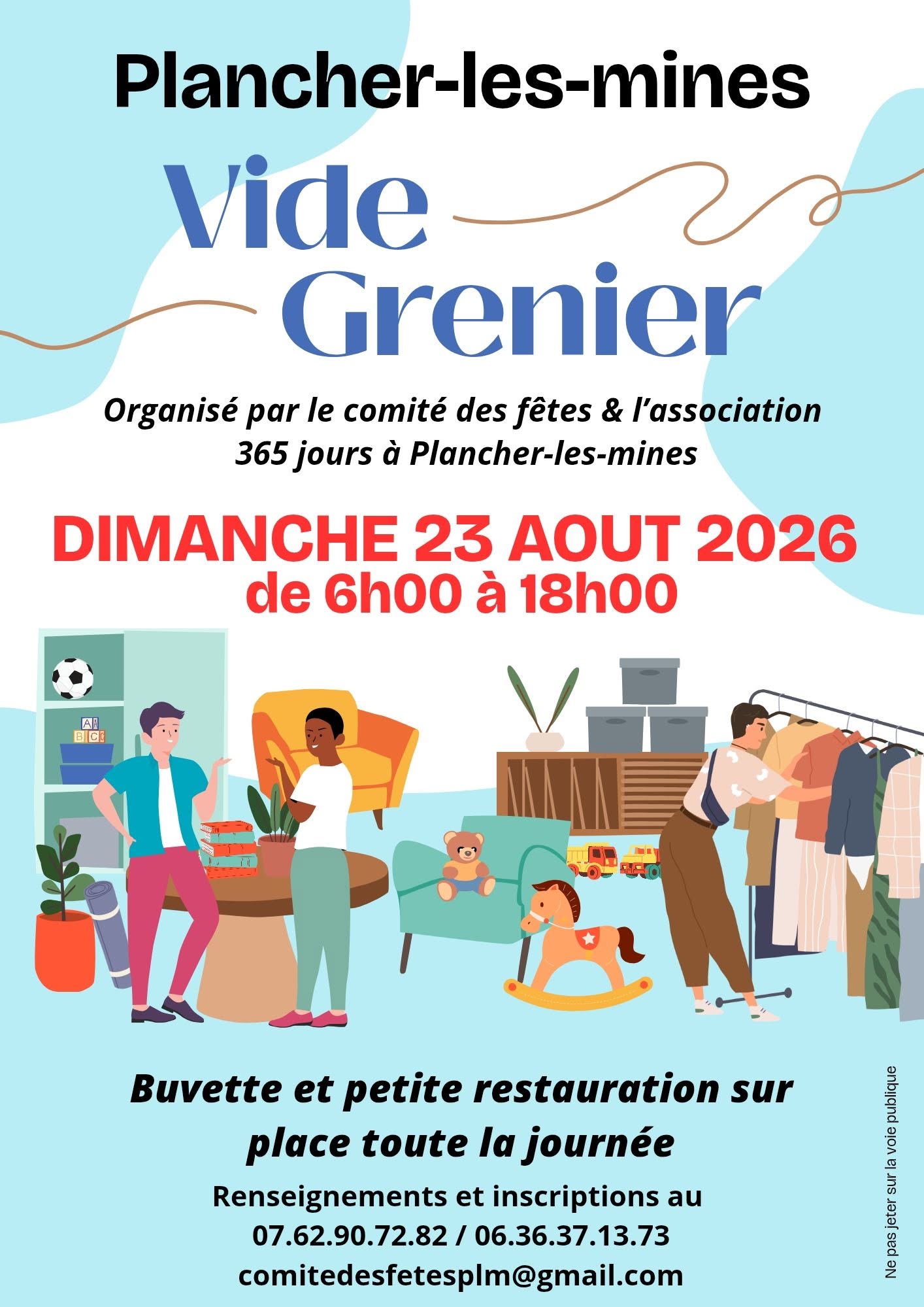 Vide grenier à Plancher-les-Mines