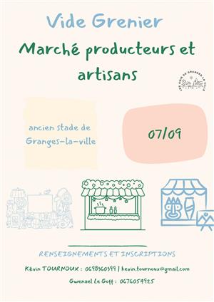 Vide-greniers et marché de producteurs