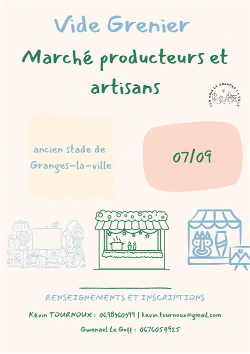 Vide-greniers et marché de producteurs