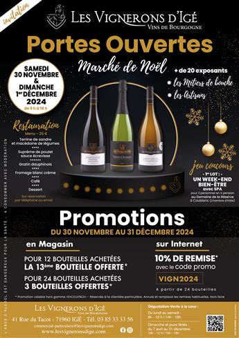 Portes ouvertes - Marché de Noël à la Cave des Vignerons d'Igé