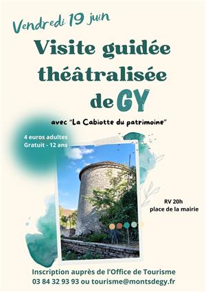 Visites guidées théâtralisées de Gy