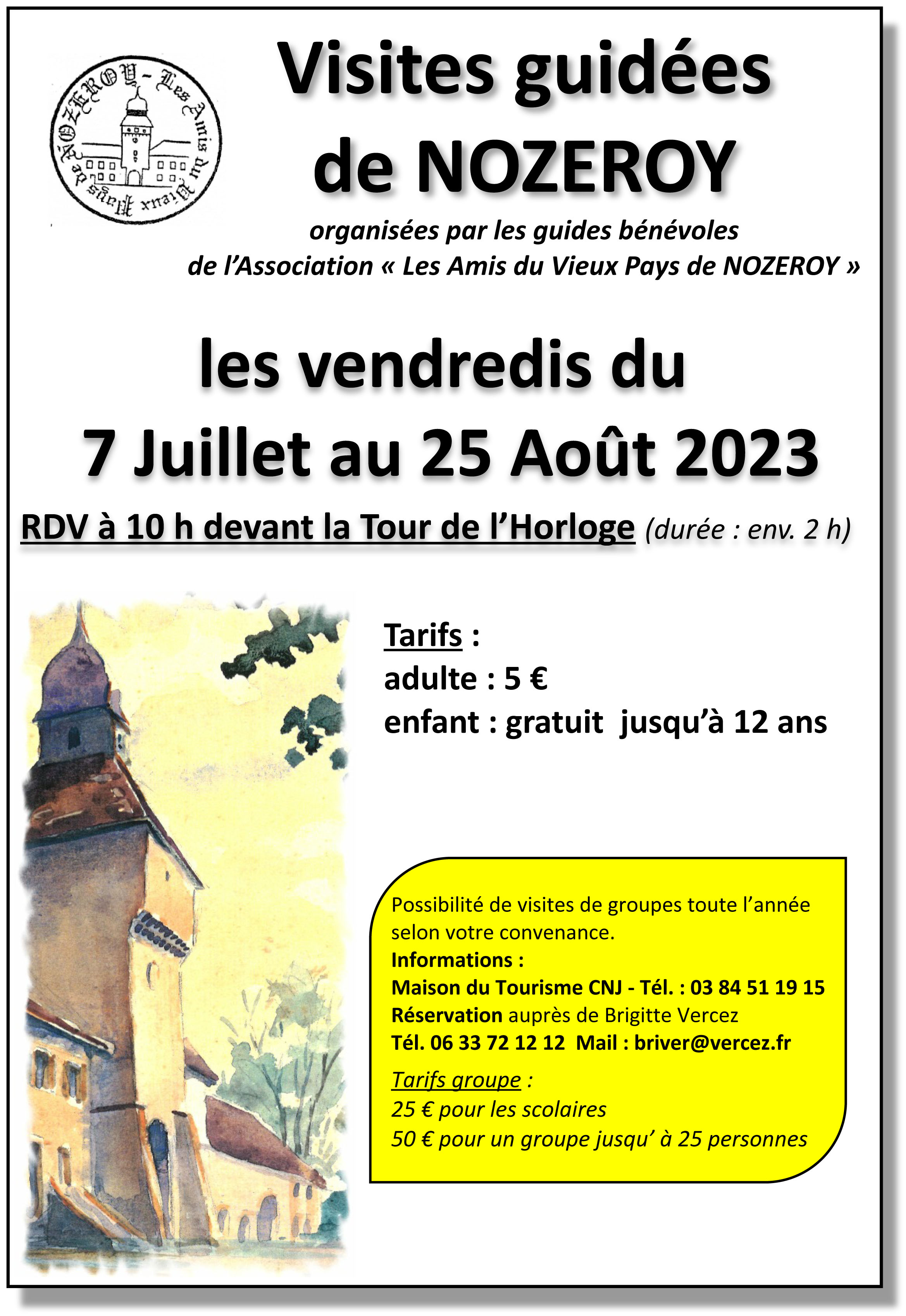 visites guidées NOZEROY  FEVRIER 2022
