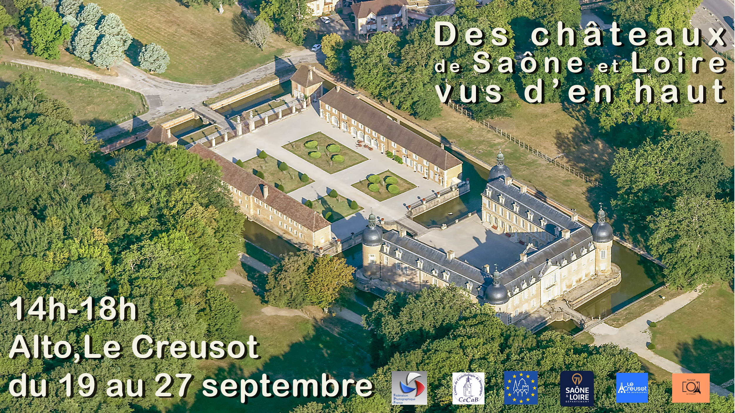 Des châteaux de Saône et Loire, vus d'en haut