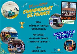 CHAMPIONNAT DE FRANCE DE VOITURES À PÉDALES à Plancher-Bas